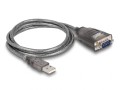 DeLOCK Adapter USB 2.0 Typu-A na 1 x złącze męskie szeregowe RS-232 D-Sub 9 pinów z wkrętami, 3 x LED, 1 m - 2947849