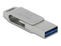 DeLOCK Pendrive USB-C + Typ-A 5 Gbps 128 GB - metalowa obudowa - 2947862