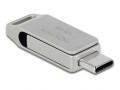 DeLOCK Pendrive USB-C + Typ-A 5 Gbps 128 GB - metalowa obudowa - 2947861