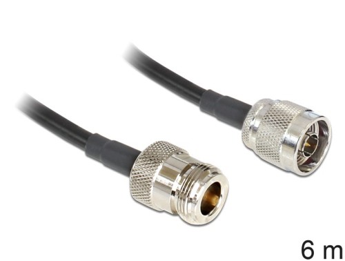 DeLOCK 88683 kabel koncentryczny LMR195 6 m Czarny - 2947877