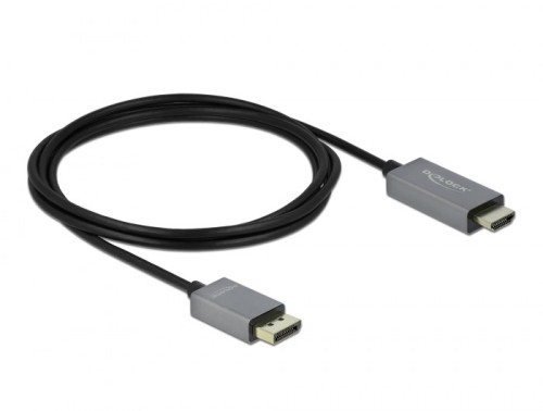 DeLOCK Aktywny DisplayPort 1.4 do kabla HDMI 4K 60 Hz (HDR), 2 m - 2947919