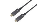 Wyposażony aktywny kabel optyczny USB-C M/M 10m PD 60W 4K/60Hz 10Gbps Wideo+Dane+PD - 2948039
