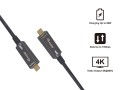 Wyposażony aktywny kabel optyczny USB-C M/M 10m PD 60W 4K/60Hz 10Gbps Wideo+Dane+PD - 2948040