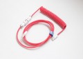 Ducky Premicord kabel USB 1,8 m USB A USB C Różowy - 2948051