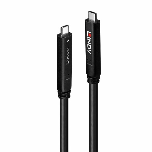 Hybrydowy kabel LINDY USB 3.2 Gen 2 i DP 1.4 typu C o długości 15 m - 2948060