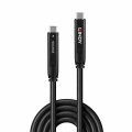 Hybrydowy kabel LINDY USB 3.2 Gen 2 i DP 1.4 typu C o długości 15 m - 2948061