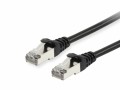 Equip Patchkabel Cat6       S/FTP 2xRJ45 50.00m schwarz LSZH Polybeutel - 2948210