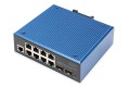 Przemysłowy 8+2 Port L2 Managed Gigabit Ethernet Switch 8x GE RJ45 + 2 SFP Port - 2948618