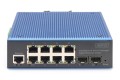 Przemysłowy 8+2 Port L2 Managed Gigabit Ethernet Switch 8x GE RJ45 + 2 SFP Port - 2948620