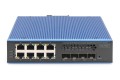 Przemysłowy 8+4 10G SFP Port L2+ Gigabit Ethernet POE Switch 8 x GE RJ45 + 4 x 10G SFP Port - 2948631