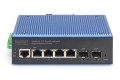 Switcher przemysłowy 4+2-Port L2 zarządzany Gigabit Ethernet 4 x GE RJ45 + 2 SFP Port - 2948659