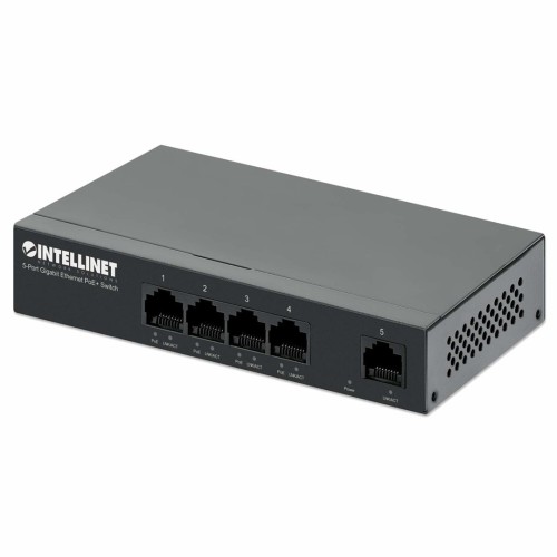 Intellinet 561792 przełącznik sieciowy Gigabit Ethernet (10/100/1000) Obsługa PoE Czarny - 2948662