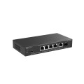 Ruijie Networks RG-ES206MG-P przełącznik sieciowy Zarządzany L2 2.5G Ethernet (100/1000/2500) Obsługa PoE Montaż na biurku/ścianie Czarny - 2948681