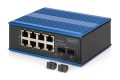 Industrialny przełącznik Ethernet 8+2 -Port Gigabit PoE Switch 8 Port GE PoE RJ45, 2 GE SFP Port - 2948697
