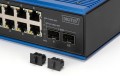 Industrialny przełącznik Ethernet 8+2 -Port Gigabit PoE Switch 8 Port GE PoE RJ45, 2 GE SFP Port - 2948698