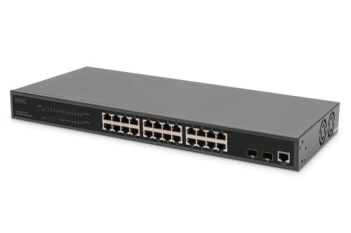 24 Port L2 Managed Gigabit Ethernet Switch with PoE Injector, 2 SFP Upload - 2948708