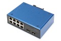 Industrial 8+2-Port Fast Ethernet PoE Switch 8 Port PoE FE RJ45, 2 GE SFP Ports - 2948726
