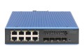 Przemysłowy switch 8+4 10G SFP Port L2+ Gigabit Ethernet 8 x GE RJ45 + 4 x 10G SFP Port - 2948749