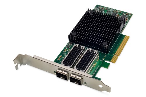 Digitus 2-portowa karta sieciowa 25 Gigabit Ethernet, SFP28, PCI Express, chipset Mellanox - 2949497
