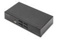 Przełącznik KVM, 4 portowy, 4K 60Hz, 4xDP IN, 1xDP OUT, 2xUSB A, 2x Audio IN&OUT - 2949600