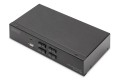 Przełącznik KVM, 4 portowy, 4K 60Hz, 4xDP IN, 1xDP OUT, 2xUSB A, 2x Audio IN&OUT - 2949597