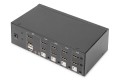 Digitus Przełącznik KVM, 4-portowy, obsługa dwóch monitorów, 4K, HDMI® - 2949613