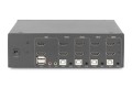 Digitus Przełącznik KVM, 4-portowy, obsługa dwóch monitorów, 4K, HDMI® - 2949615