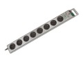 Brennenstuhl Super-Solid Surge Protection 4.500 A Srebrny 8 x gniazdo sieciowe 2,5 m - 2928355