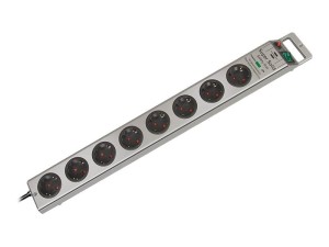 Brennenstuhl Super-Solid Surge Protection 4.500 A Srebrny 8 x gniazdo sieciowe 2,5 m