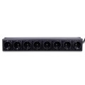 Lindy 73025 rozdzielacz zasilania PDU 8 x gniazdo sieciowe 1.5U Czarny - 2949831