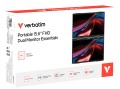 Verbatim Portable 15.6" FHD Dual Monitor Essentials Przenośny monitor Czarny 39,6 cm (15.6") LCD 1920 x 1080 px - 2950560