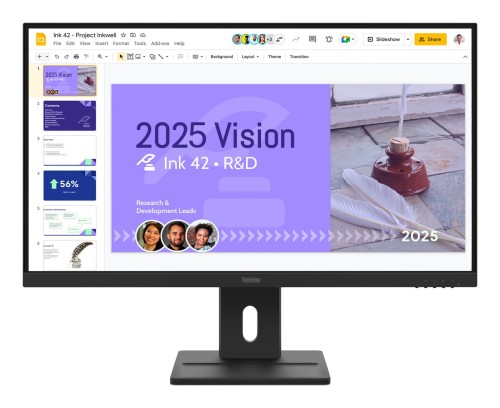 Lenovo ThinkVision E27Q-40 monitor komputerowy 68,6 cm (27") 2560 x 1440 px Quad HD LCD Czarny - 2950958