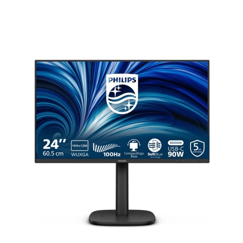 Philips 3000 series 24B2U3301D/00 monitor komputerowy 61,2 cm (24.1") 1920 x 1200 px WUXGA LCD Czarny - 2931660