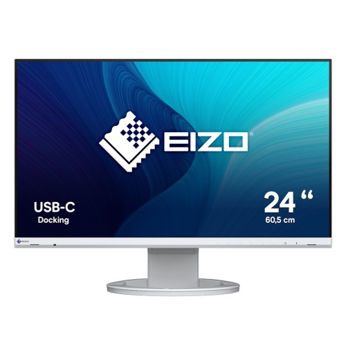 Monitor Eizo FlexScan EV2480-WT - 60 cm (23.8 Zoll), LED, IPS-Panel, Höhenverstellung, Pivot, Lautsprecher, USB-C, DisplayPort, HDMI - 2951547