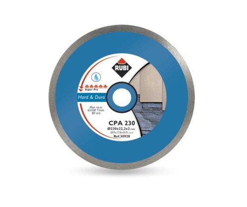 RUBI TARCZA DIAMENTOWA DO TWARDYCH MATERIAŁÓW CPA 250 x 25,4mm SUPERPRO - 2952250