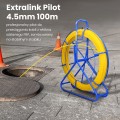 Extralink Pilot do przeciągania kabli Pilot 4.5mm 100m włókno szklane FRP, śr. 4,5mm, dł. 100m, żółty - 2952676