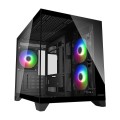 COUGAR CGR-2QA6B-RGB Mini Tower Czarny - 2952953