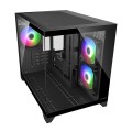 COUGAR CGR-2QA6B-RGB Mini Tower Czarny - 2952954