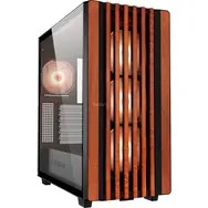 Sharkoon REBEL C70G RGB Full Tower Czarny, Drewno