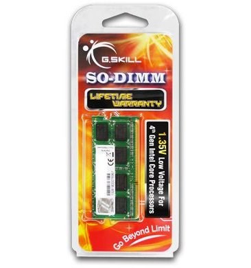 G.Skill 4GB DDR3-1600 moduł pamięci 1 x 4 GB 204-pin SO-DIMM - 2954244