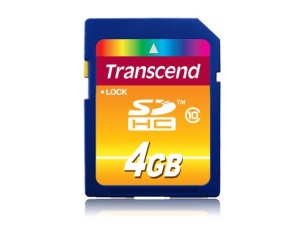 SD Card   4GB Transcend SDHC Class10