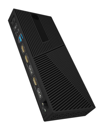 ICY BOX IB-DK2246AC Przewodowa USB 3.2 Gen 2 (3.1 Gen 2) Type-A Czarny - 2954816