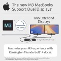 Kensington SD5760T - Stacja dokująca - USB-C / USB4 / Thunderbolt 3 / Thunderbolt 4 - 2 x HDMI, Thunderbolt - GigE - 2954837