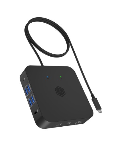 Stacja dokująca IcyBox USB-C -> USB3.2/HDMI/3.5/LAN - 2954892