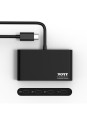 Port Designs 900147 huby i koncentratory USB Type-C 5000 Mbit/s Czarny - 2955009