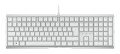 Klawiatura CHERRY XTRFY MX 3.1 - Pełny rozmiar - Podświetlenie - USB-C - QWERTZ - Niemiecki - Przełącznik kluczykowy: CHERRY MX2A Brązowy - biały - 2955109