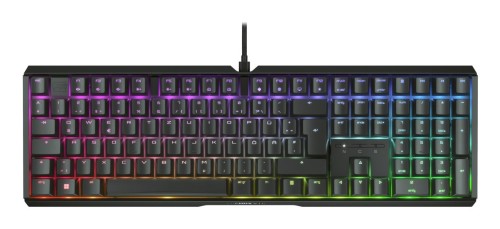 Klawiatura do gier Cherry Xtrfy MX 3.1, port USB, przełącznik kluczykowy Cherry MX2A BROWN, układ DE, aluminiowa obudowa - 2955114