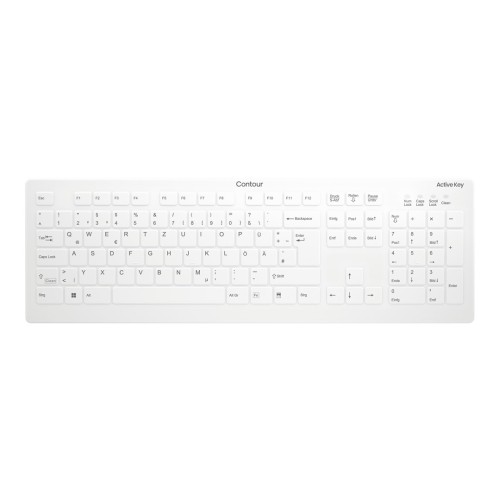 CHERRY Klawiatura AK-C8112 Medyczna bezprzewodowa DE biała bezprzewodowa - 2955212