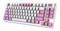 MSI FORGE GK600 TKL WIRELESS VIOLET klawiatura Gaming USB + Bluetooth QWERTY Hiszpański Różowy, Fioletowy, Biały - 2955226