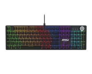 MSI FORGE GK320 RED klawiatura Gaming USB QWERTY Angielski Czarny